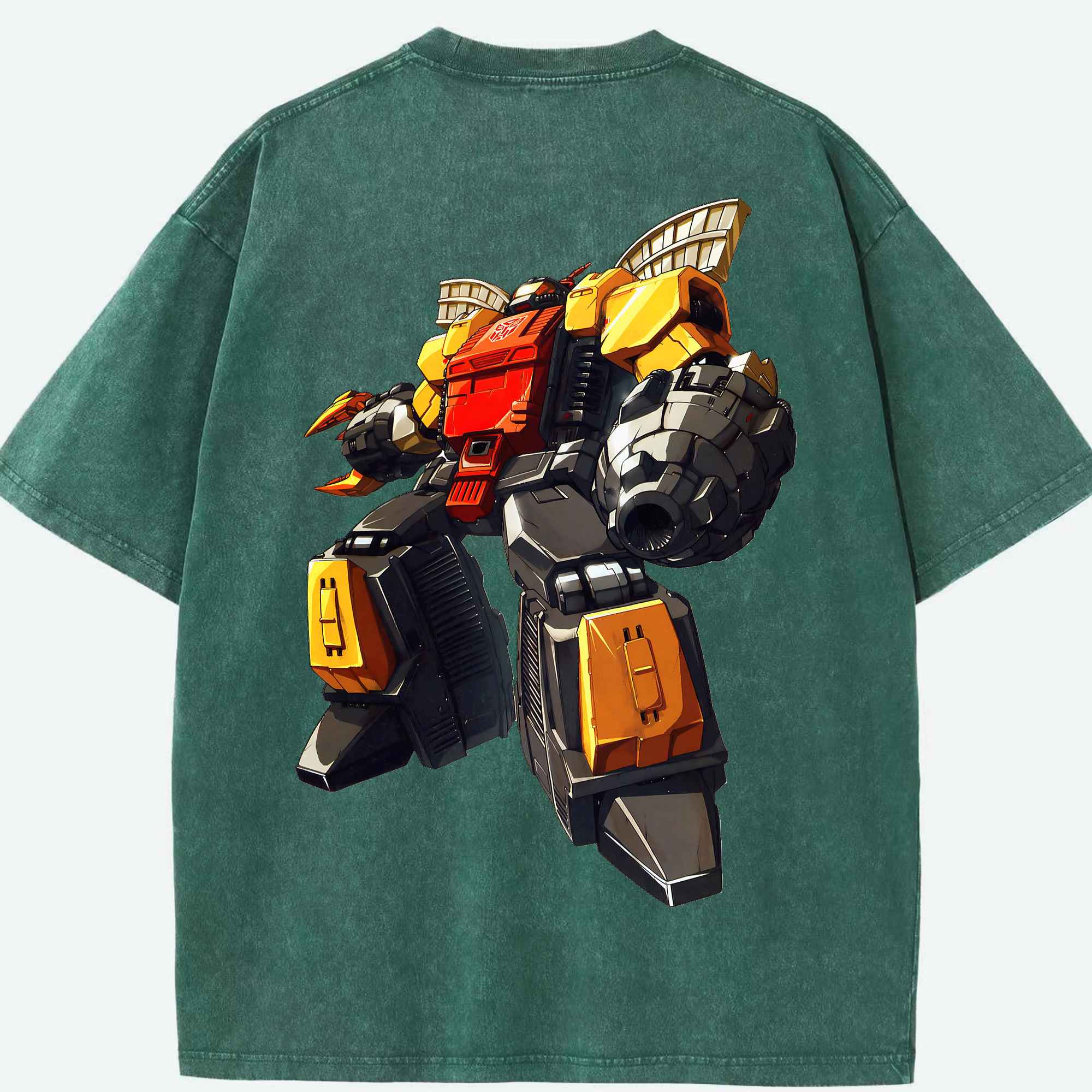 （画像用） Transformers トランスフォーマー 綿100% ヴィンテージ風 半袖Tシャツ（背面プリント）